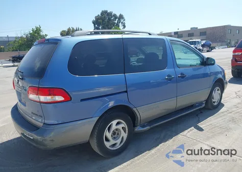 2001 Toyota Sienna Xle из США, поврежденный, VIN 4T3ZF13C41U373962